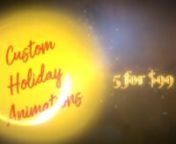Don&#39;t let this season pass you by. Get ahead of the rush with custom holiday videos done for you fast.nnGet your holiday animation and promotions bundle at 2LM.us/offer