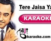 Payments through EasyPaisa, PayPal, 2CO, Credit/ Debit cardsnProfessional Quality Karaoke Tracks (Pakistani, Bollywood, Bangla, Custom)nnSong Title – Tere Jaisa Yaar KahannMovie/ Album – Yaarana 1981nSinger(s) – Kishore KumarnLyrics – AnjaannMusic Director – Rajesh RaushannYear of Release – 1981nMovie Cast – Amitabh BachannKaraoke Format – Video Karaoke LyricsnKaraoke Duration: 4:10