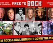 The in-depth story of how rock shook the Soviet Union, brought down The Wall, and helped end the Cold War ... Narrated by Kiefer Sutherland.nnThe following descriptions are intended exclusively to provide professional information about the project and are not for use in promotion.nnInterviews and performances include: Presidents Carter, Gorbachev and Vike-Freiberga, NATO Deputy Secretary General Vershbow, former KGB General Kalugin, and diplomats, historians and journalists, in addition to Elvis