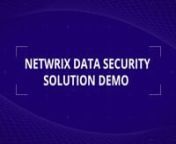 In this quick demonstration, we’ll show you how you can use Netwrix solutions to ensure the security of your sensitive data and critical business systems, and pass compliance audits with less effort and expense.