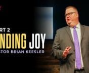 You might not always feel happy, but you can always be full of joy. In the continuation of the sermon series, Finding Joy, Dr. Brian Keesler shares how attending church can increase your joy, if you have the right perspective. You can either view church as a chore on your checklist or as participation in heaven’s agenda here on earth. King David discovered this truth and proclaimed his gladness about going to the House of the Lord in Psalms 122:1. When was the last time you were this exuberant