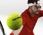 The Qatar ExxonMobil Open, one of two ATP Tour events held in the Middle East, has been selected by players as the ATP 250 Tournament of the Year. I was contacted by production company Vicomms based in Doha, Qatar to join their team in creating this years promotional campaign. A slapstick set of 3 spots were created, following our goofy / amateur tennis player learning about the science and physics behind the game of tennis. My role was to create the tennis balls and other CG assets and embed th