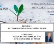 As a leading procurement executive (CPO) in the pharmaceutical industry, Gregg Brandyberry led the charge on global sourcing into China and India in the 1990s and early 2000s. This on-demand presentation will look at how today’s global supply chains developed in the aftermath of this first wave of activity and what company’s should be thinking about given the current disruption and uncertainty that pervades the market. This presentation is ideal for Sourcing and Supply Chain leaders as well