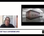 On Thursday, July 23 at 6PM CT Plug In ICA hosted an online Artist Talk by Catherine Opie.nnThe talk began with a screening of Opie’s The Modernist after which Opie discussed her career from the early 1990s until today focusing on her most recent works, The Modernist (2017)  700 Nimes Road, MOCA Pacific Design Center, Los Angeles (2016); Portraits, Hammer Museum, Los Angeles (2016); Portraits and Landscapes, Wexner Center for the Arts, Columbus (2015); Empty and Full, Institute of Contemp