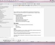 The video covers the items in recent documents that can be found in the File menu of every application, Standard toolbar, and in StartCenter. The video also covers clearing the list, the template dialog, and the remote documents dialog.nnTo learn more about LibreOffice: nhttps://oscollege.com/