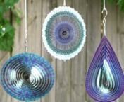 A set of three different mandala designs to soothe you as they spin in the wind. https://bit.ly/2Wbkeej