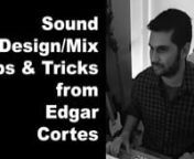 Edgar Cortes is a sound designer / sound mixer who I found through Upwork (https://www.upwork.com/freelancers/~0132930b8decf2d504) and we connected right away. It was him who took my first feature film Idyll (https://www.imdb.com/title/tt12042774/?ref_=fn_al_tt_3) and got it over the finish line with the sound. He smoothed out the production sound, cleaned up ADR, added in much needed sound effects, mastered the music compositions, etc. In this interview, we chat about the movie as well as his b