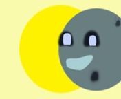 With the eclipse stirring interest in the solar system I thought id make a cute animation of the moon mooning the earth.