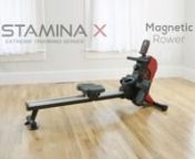 Don’t Just Strengthen - SculptnIf you’re familiar with the Stamina X line, you know that it’s ideal for building serious muscle with its power towers, plyo box, free weights and other pieces. But the Stamina X Magnetic Rower will propel you to the next level. It’s the total-body cardiovascular workout you need. It’s great for HIIT and LISS training alike, so you can improve your heart health, burn calories and perhaps most importantly, melt fat away.nnQuiet yet EffectivenWith eight lev