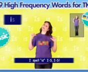 Enjoy this list of 49 High Frequency words from Benchmark&#39;s TK list!! These videos are from our classic Sing &amp; Spell series with Heidi herself!nnNote: Benchmark divides these 49 words into 10