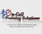 On-Call Training Solutions, llc provides on demand American Heart Association courses to students upon request. As an official training site of AHA, provider cards are printed and presented to you on the day of class immediately upon completion. See our course list to schedule a class today.Courses are provided in a one on one private setting or small group by to suit your scheduling needs.Courses are held daily at our Downtown Orlando Office or a location chosen by our clients. www.OnCallTr