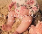 Lindsay Walden Photography specializes in newborns and babies up to one year of age.Her devotion to her clients can clearly be seen in each photo she creates.She loves putting the masters touch on each setup and detail for her special baby clients.nVideo by Renee Hansen - Renee Angela Media www.reneeangelamedia.com