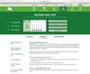 Learn how to use the Beat That section of Big Maths Online