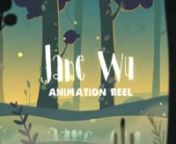 Jane is currently available for freelance inquiries.nEmail: JaneWuArtist@gmail.comnnReel Breakdownnn00:00 - 00:01 - Reel Open - Designer / Animator / Compositorn00:01 - 00:03 - “Unexpectedly Red” independent short film - Director / Designer / Animator / Compositorn00:04 - 00:09 - “Apple &amp; Eve” commercial spot - Animatorn00:10 - 00:11 - “The Purge” TV series promo - Animatorn00:12 - 00:16 - “Bloomberg” Sizzle Reel - Animatorn00:17 - 00:20 - “Preacher” TV series promo - Cel