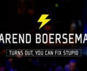 Turns Out, You Can Fix Stupid - a DisruptHR talk by Arend Boersema - Human Resources Director at Kirkbride CenternnDisruptHR Philadelphia 4.0 - November 15, 2017 in Philadelphia, PA #DisruptHRPHL