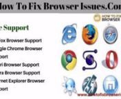 Try the common Chrome crash fixes to troubleshoot your chrome browser issues. HowToFixBrowserIssues.Com helps you fix the most common google chrome errors which interrupt a seamless browsing experience.