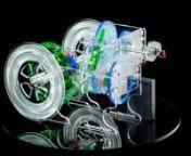 This video demonstrates the operation of the Two-Speed Transaxle model available from http://mechanicalgifs.com.