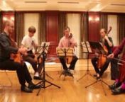 Lee Bidgood, in center with tenor viol, with other students in the Consort Collective at the 2017 Viola da Gamba Society of America Conclave, held in 2017 in Oxford, OH.This is a lesser-known but lovely piece from the golden age of consort polyphony in England.