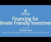 Financing for Climate Friendly Investment: recognizing successful and innovative climate-smart activities. This focus area is implemented in partnership with the World Economic Forum Global Project on Climate Change. Narrated by Nicholas Stern, Chair of Grantham Research Institute, London School of Economics, it tells the story of the winners of the 2017 Momentum for Change Awards, in the Financing for Climate Friendly Investment category:nnKaXu Solar &#124; South AfricanThe International Finance Cor