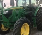 2017 JOHN DEERE 6120R, ESTIMATED 300 HOURS, AUTO QUAD ECO SHIFT 24SP TRANSMISSION, PREMIUM CAB, ECONOMY SEAT,MIRRORS, PANORAMA FR0M WINDSHIELD, BUSINESS RADIO, 3 REAR SCV’S, 540/1000 REVERSIBLE PTO, CAT. 2 THREE POINT HITCH, SWAY BLOCKS, RACK AND PINION REAR AXLES, ADJUSTABLE CAST WHEELS, MFWD, 460/85R38 REAR TIRES, 340/85R28 FRONT TIRES, TOOL BOX, FRONT AND REAR ROLLER BLIND, COLD START PACKAGE, FUEL TANK BOTTOM GUARD, BEACON LIGHT, 240 AMP ALTERNATOR, CONDENSER SCREEN, LOADER READY PACKAGE