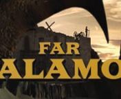 « FAR ALAMO »nn’The Alamo » is attacked by BUGS!nWhen John Wayne meets Paul Verhoeven…nnMovie Mashup &amp; Fan FilmnnStarringnnLAURENCE HARVEYnJOHN WAYNEnRICHARD WIDMARKnnGuest StarsnnCHARLES BRONSONnYUL BRYNNERnJAMES COBURNnCLINT EASTWOODnHENRY FONDAnTERENCE HILLnSTEVE MCQUEENnGIAN MARIA VOLONTEnLEE VAN CLEEFnELI WALLACHnnMusic bynnJAMES HORNERn(Glory , Legends of the Fall, The Mask of Zorro)nnENNIO MORRICONEn(Once upon a Time in the West , The Good The Bad and The Ugly)nnDIMITRI T