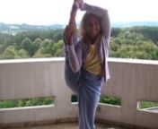Standing splits - advanced Yoga Asana variations. These Asanas are performed by Narayani, coauthor of