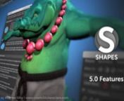 Quick overview of the new features and improvements of SHAPES 5.0.nnTry or buy SHAPES here: http://www.braverabbit.com/shapes/nnAlso take a look at the separate video:nIntroduction to symmetry mapping: https://vimeo.com/260911252nWorking with symmetry mapping: https://vimeo.com/260911383nWeights Server: https://vimeo.com/260911893nExport And Import Of Blend Shape Deltas: https://vimeo.com/260912145n___________________________________________________________________________nnList of changes for S