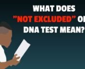 Not Excluded Means? DNA Test &#124; What Does My Paternity Test Mean?nnIn the U.S. most hospitals normally do not provide DNA Paternity Testing services directly. Sometimes hospitals will refer families to a local DNA Testing services like IDTO. Below are some of the frequently asked questions about paternity testing.  Read more about paternity result meaning heren nhttps://immigrationdnatestonline.com/not_excluded_dna_test