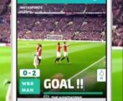 INSTASPORTSAPP.COM - Capture epic moments at the stadium with your friends, and apply one of many skins, Instasports put automatically the game info over your photo in real-time
