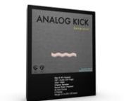 Get it here: https://sellfy.com/p/aglA/nnAnalog Kick Generator is a rompler plugin for Mac &amp; PC (DAW required).nnThis plugin offers a simple way to add authentic analog kicks to any project. nnFeaturing 25 real analog kick drum sounds (100 samples), spread out across thenkeyboard. Each kick drum can be played in 5 pitches. nnFeaturing round robin triggering for realistic playback.nnThe samples are derived from a hardware real analog drum machine. nnProgrammed,recorded &amp; edited by Greyn