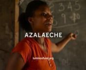 Meet Azalaeche, a young teacher from Loke Abaya in the Sidama region of Ethiopia. Through innovative learning techniques, singing and play, Azalaeche is providing a brighter future for her students.nnSecond Chance (also known as Speed School) is an accelerated learning program that compresses three years of curriculum into 10 months, enabling out-of-school children to acquire the skills needed to re-enter formal education.nnThere are 258 million children around the world who do not know how to r