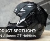 The ICON Alliance GT Helmet provides a lot of bang for the buck. Injection molded Polycarbonate shell, wind tunnel tested design, interchangeable internal DropShield and a number of world safety standards, including DOT and ECE.nnThe Alliance GT is built for long-oval head shapes, and comes with a removable HydraDry moisture wicking interior padding, a quick-change and fog-free Proshield with sideplates and Prolock shield locking system.nnDon&#39;t miss out on any of the ICON Alliance GT Helmets fro
