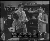 1959., USAnn13:23:04MCU of woman worker in front of oscilloscope on work bench, supervisor comes upSupervisor talks about another problem.n13:26:22Woman employee comes up to supervisorshe’s already marriedEmployee Relations; 1950s; Manufacturing Industry; Workers; Female Employees; Supervisory Problems; Bosses; Attitudes; Stereotyping;