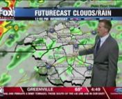 Ben DorenbachnWHNS (“FOX Carolina” is how we refer to ourselves on-air)nGreenville, South CarolinanForecast from Wednesday, May 24, 2017, an ACTIVE weather daynnShift/time restrictions: I am on the air Saturday-Wednesday doing 2 different shows. Weekend mornings 6-8 AM, and the 1st hour of the 4-9 AM weekday morning show. Weather segments are usually limited to around 3 minutes plus a few seconds for banter at the beginning. Time can also be cut short mid-show due to breaking news.nnDaily fo