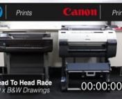 Canon iPF670 and iPF770 Vs HP Designjet T520