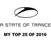 2016 was a special year for ASOT Radio!! It’s already been 15 Years of A State Of Trance and this proves that one single radio show has become a beacon for the whole world, uniting everyone that shares the love for Trance music. The year went by incredibly fast and plenty of great tunes have emerged! So it&#39;s time to enjoy the best tunes of 2016! nThe ASOT Selection of the Year at its best gives us this amazing result! In this video I present to you my Top 25 Tunes of 2016! (My favourite tracks