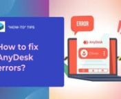 Sometimes users may encounter issues such as “AnyDesk not working”. If you are one of these users and you can’t figure out what the problem is, in this video, we will discuss the most common AnyDesk errors and provide solutions.nnMore information on AnyDesk issues and the solutions you can find in our article: https://www.helpwire.app/blog/anydesk-not-working/nnnContent:n0:10 Problem 1: Disconnected from AnyDesk networkn0:20 Solution 1: Check AnyDesk versionn1:25 Solution 2: Configure Fire