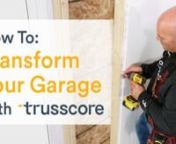 If you’re looking for tips for organizing your garage, you’re in the right place! nnBryan Baeumler, HGTV host and professional contractor, shares easy ways to organize your garage that will keep your space in order from winter to summer. His top tip? Install Trusscore PVC panels with a slat wall organization system that will let you have access to the items you need when you need them.nnTrusscore Wall&amp;CeilingBoard and Trusscore SlatWall make your garage function better, no matter the s