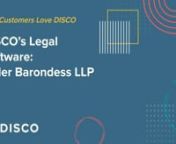 Learn why Jason Tokoro loves the simplicity and speed of DISCO&#39;s legal software. nnLearn more at https://csdisco.com/