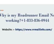 Roadrunner is a webmail service provided by Time Warner Cable. It is also known as spectrum webmail and provides a bestest mode of communication via email. Roadrunner webmail can be operated on Android, iPhone, and on other third client parties as well. It is a webmail service which has excellent and unique features and it is also the safest mode of communication as well and known for its security and privacy features, there are numerous Roadrunner Email Problems generally faced by many users wh