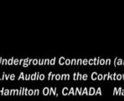 The video was added to enhace the live recording and for fun only. The audio was recorded live (on a portable tape cassette player!) by my highschool band &#39;the Underground Connection&#39; (aka London SS) doing covers at the Corktown Pub, Hamilton ON Canada in 1985. Not only did I want to emulate my musical idols when I was 16, I dressed like them too!! No joke. This is the set list:nnI will follow - U2nClampdown - the ClashnFast Talk - Underground ConnectionnThe Chance - Big CountrynKumbaya - Guadal