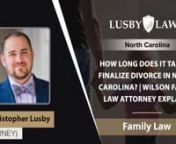 lusbylaw.com/nnLusby Law P.A.n2860 Ward Blvd., Suite AnWilson, NC 27893nUnited Statesn(252) 371-0127nnAfter the one-year mark of physical separation, couples can get an absolute divorce, legally ending their marriage. If a couple separates, they can try to reach a settlement agreement through mediation or some other means within about three months. Once a settlement agreement has been reached, you only have to sit back and wait for the one-year mark to pass. If you’ve been trying to settle on