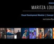 Maritza LouisnnVisual Development Modeler &#124; Concept Sculptor &#124; Show Reel 2023nnmaritzalouis@gmail.comnhttps://www.linkedin.com/in/maritzalouis/nwww.maritzalouis.comnnHi, I’m Maritza Louis, a member of the Syilx/ Secwépemc Nations in the Okanagan/ Shuswap regions of BC, Canada, and I am a Visual Development Modeler &#124; CG Artist with over 18 years of experience in Feature Animation, Game, VFX and Cinematics. With a focus on character creation and visual development. My affinity for the visual me