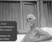 In a Zoom meeting with Sri Ramana Center, Houston, on 3rd April 2021 Michael James discusses verse 22 of Upadēśa Undiyār:nnhttps://happinessofbeing.blogspot.com/2017/09/upadesa-undiyar-tamil-text.html#uu22nnஉடல்பொறி யுள்ள முயிரிரு ளெல்லாஞ்nசடமசத் தானதா லுந்தீபறn சத்தான நானல்ல வுந்தீபற.nnuḍalpoṟi yuḷḷa muyiriru ḷellāñnjaḍamasat tāṉadā lun