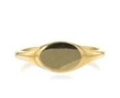 https://www.ross-simons.com/960954.htmlnnHeres a classic style that every collection calls for! Our stylish signet ring shines in polished 14kt yellow gold. Treat yourself to this timeless luxury or present it to someone special as a memorable gift theyll treasure. 1/4 wide. Made in Italy. 14kt yellow gold signet ring.