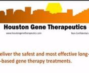 Houston Gene Therapeutics, Inc, is an AAV-based gene therapy company for treating the major diseases of our time, such as inflammatory disease/atherosclerosis.Our flagship/vanguard product is HGT-Cardio-1 which bests statins in the inhibition of atherosclerosis in the LDLR-KO/HCD mouse model (the most accurate mimic of human disease) by 80 percent inhibition (USP 11,091,524) versus 27 percent inhibition (average of three published statin studies in the same animal model).It is likely that HG