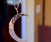 Crescent Moon Shape 78 Round Diamonds 0.23 Total Carat Weightn#Wedding &amp; Bridal Jewelry Store in GreenbraenVisit:https://johannpaulfinejewelry.com/collections/necklaces