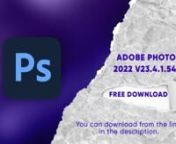 Google Drive Download Link: https://cuty.io/3cbdnVersion: v23.4.1.547nnFree Download Adobe Photoshop CC 2022/2021 Pre-Activated Offline Installer + Portable for Windows is the world&#39;s best photo editing and graphic design software. You can create and enhance photos, illustrations, and 3D graphics.nn You can also design websites and mobile apps. Edit videos, simulate real paintings and more. It&#39;s everything you need to make any idea a reality. nnAdobe Photoshop 2022 overviewnFree Download Adobe P