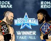 We, Art Attack Animation, present to you an animated promo of the biggest WWE WrestleMania main event - Universal Champion Roman Reigns vs WWE Champion Brock Lesnar. Winner Take All. Who will walk out as the Unified HeavyWeight Champion of the World?nnDo you acknowledge the Tribal Chief or are you a resident of the Beast&#39;s Suplex city?nn► For business queries and collaborations regarding 3D Animation, Branded Content, Motion Graphics, Visual Effects, Digital Ad Production, Character Animation,