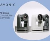 The CM70 series exists from high-quality PTZ cameras with concurrent HDMI, 3G-SDI, USB 2.0 and IP stream ethernet outputs. Designed for fixed installations with next to the standard IP also the NDI version with high-efficient IP technology called NDI®&#124;HX. The all-in-one PTZ cameras from Avonic allow the move to an all IP infrastructure even for mobile applications. The CM70 series include a rich featureset usually found on broadcast-grade cameras, including a user-adjustable Color Matrix and SR